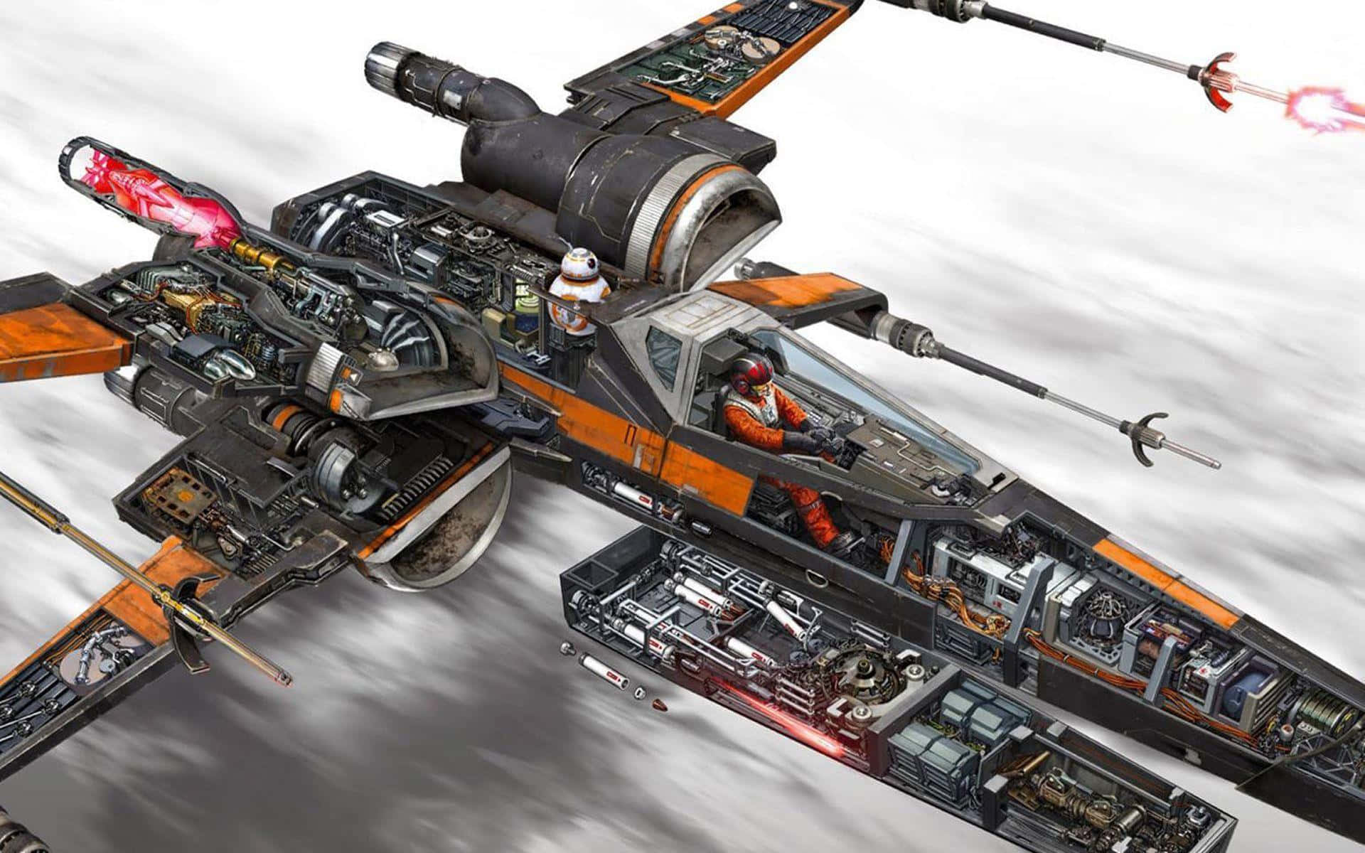 Fighting The Forces Of Evil In The Epic Star Wars X-wing Space Battle. Background