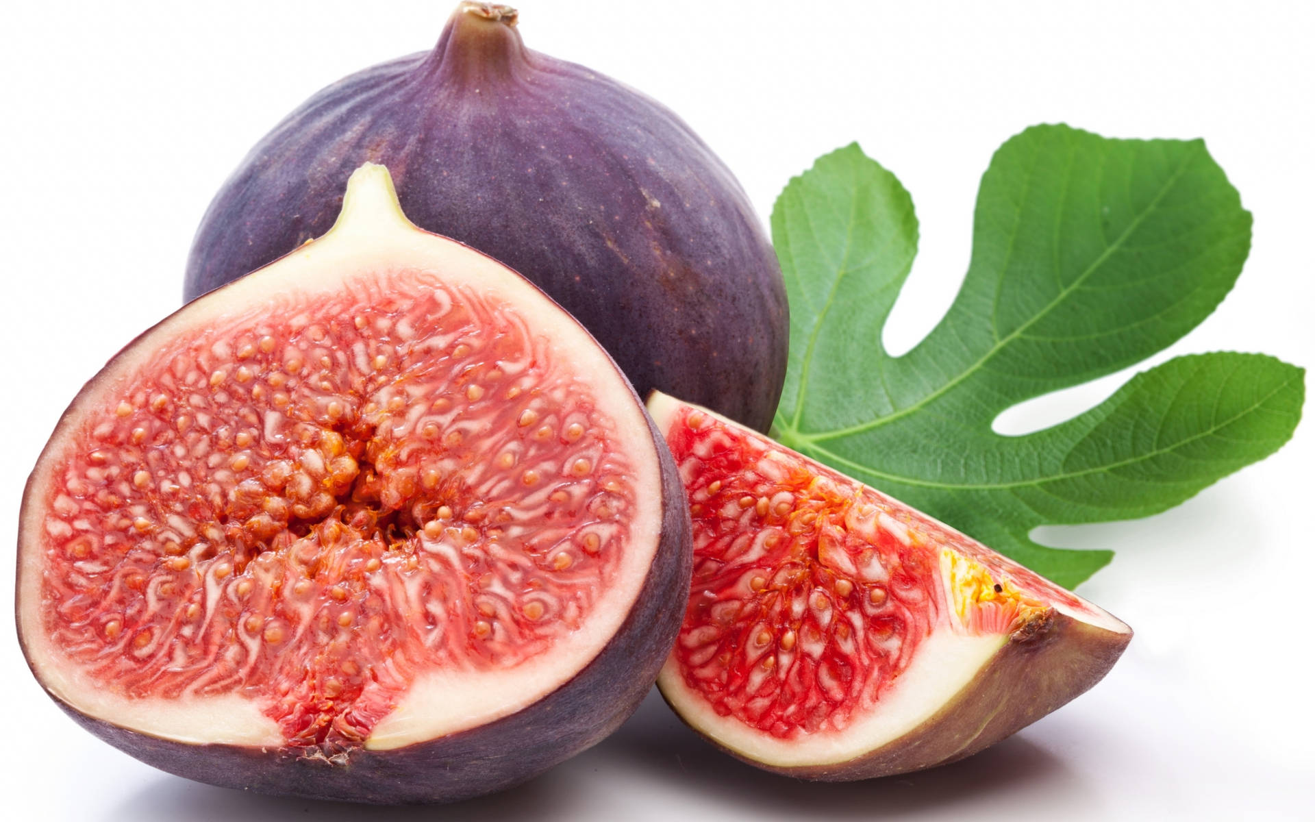 Figs Fruit Cut Into Halves