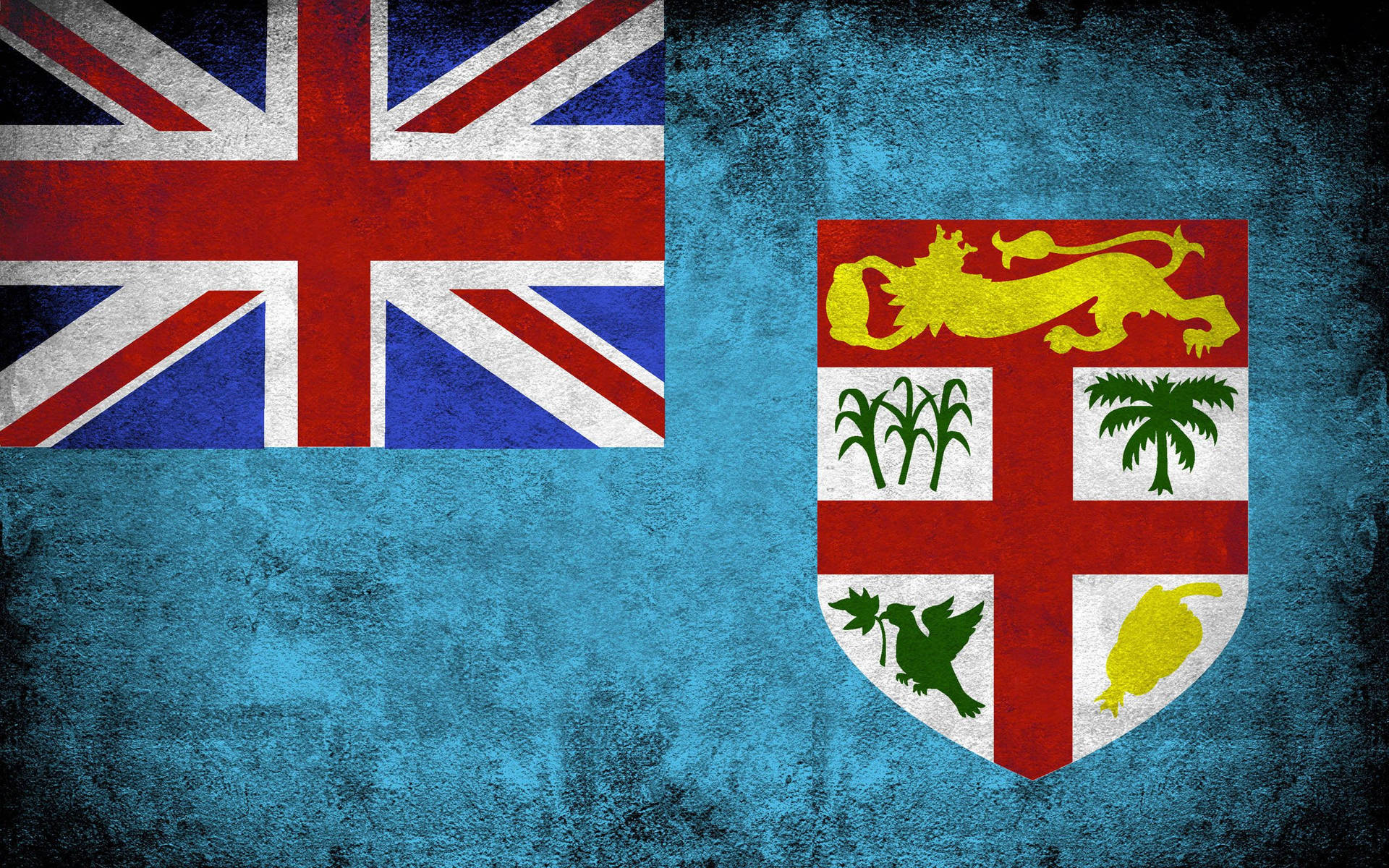 Fiji Painted Flag Background