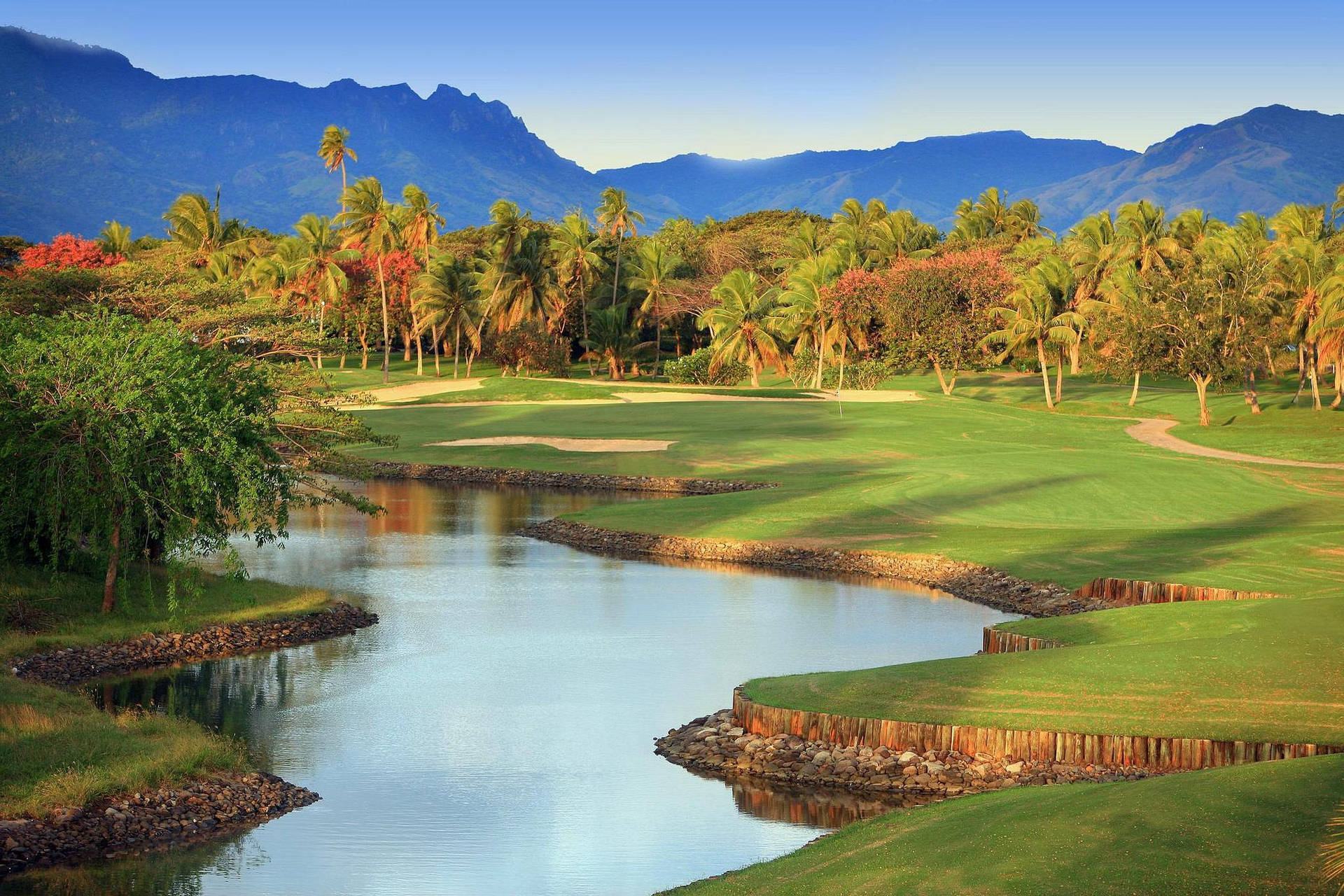 Fiji The Denarau Golf Club Background