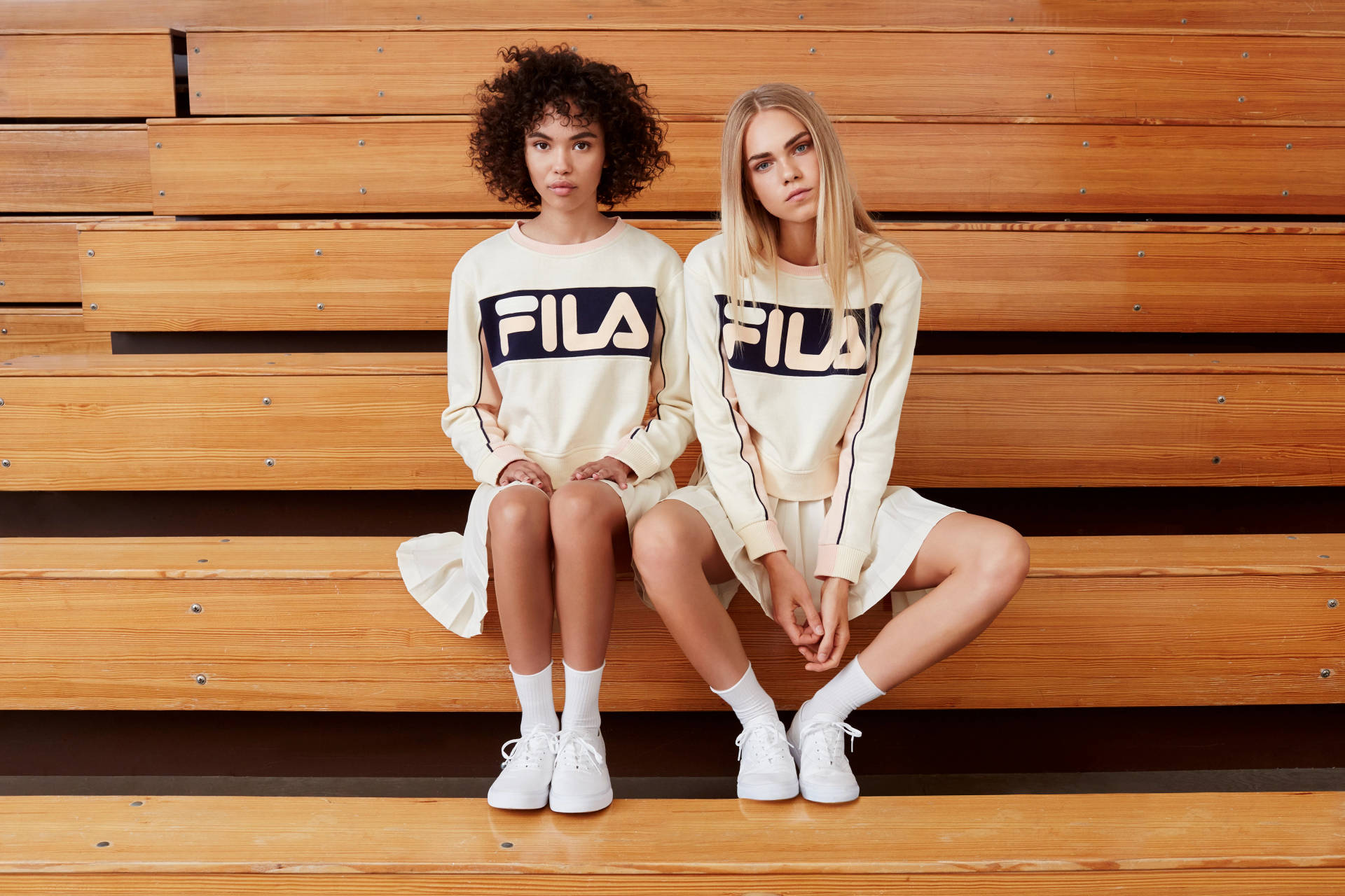 Fila Girls On The Bleachers Background