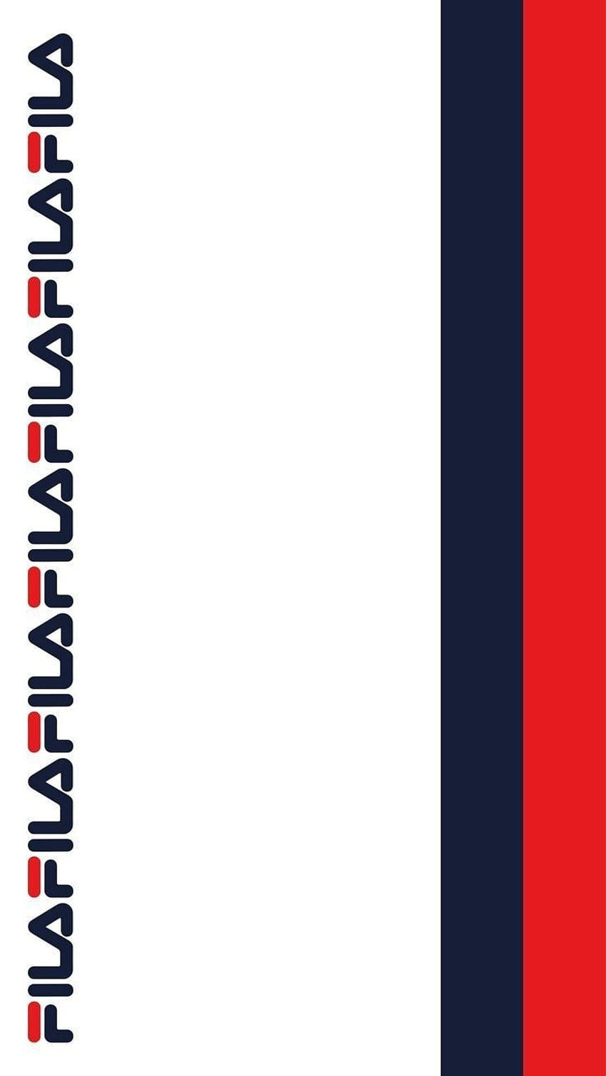 Fila White Blue And Red Background