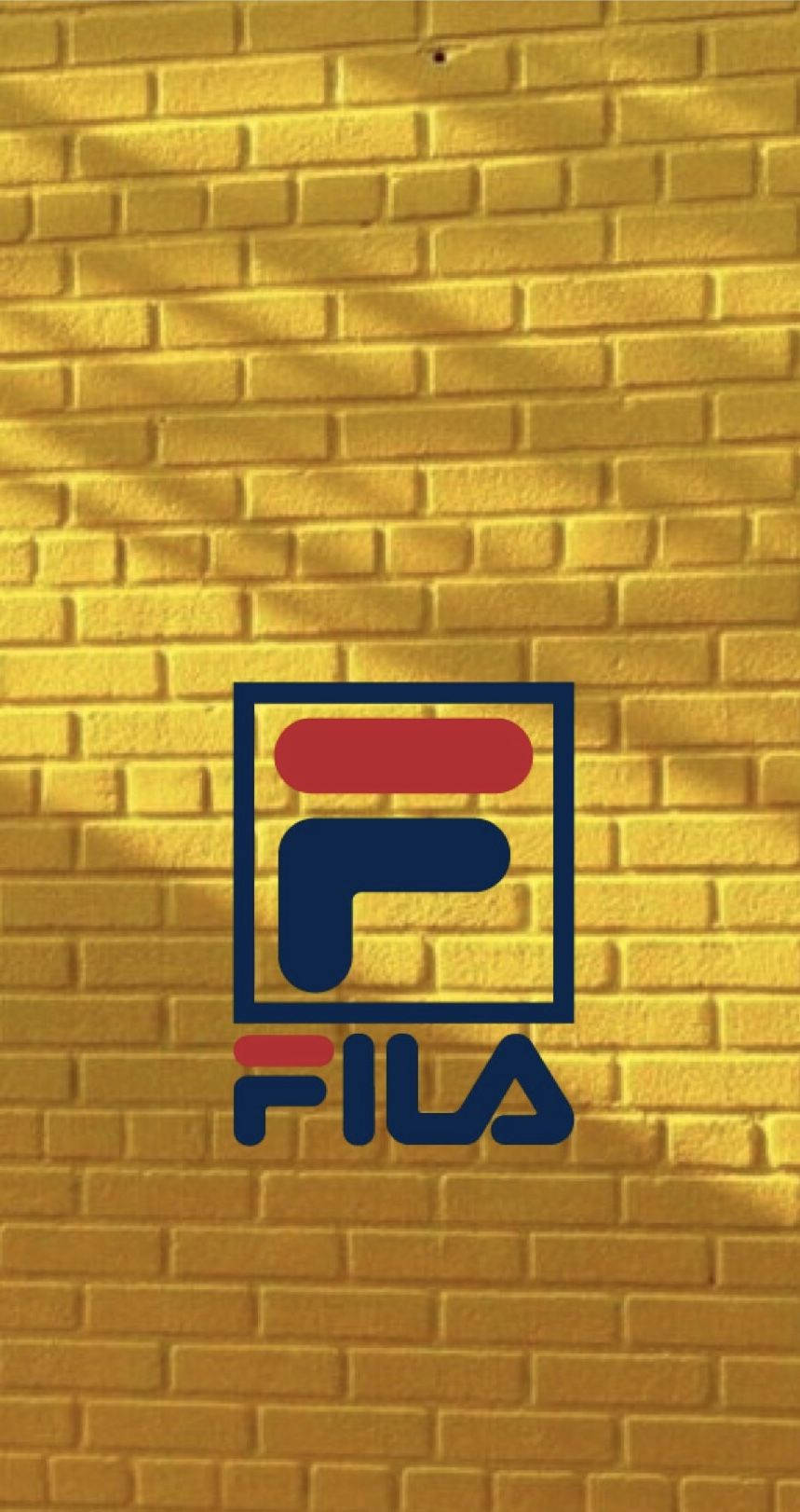 Fila Yellow Brick Wall Background