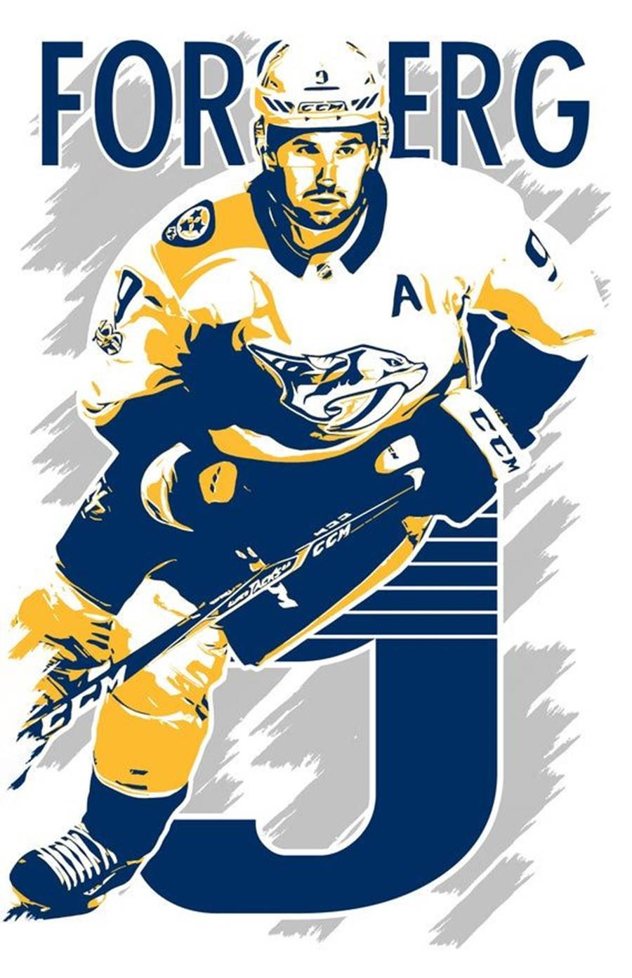 Filip Forsberg Dazzling Vector Artwork Background