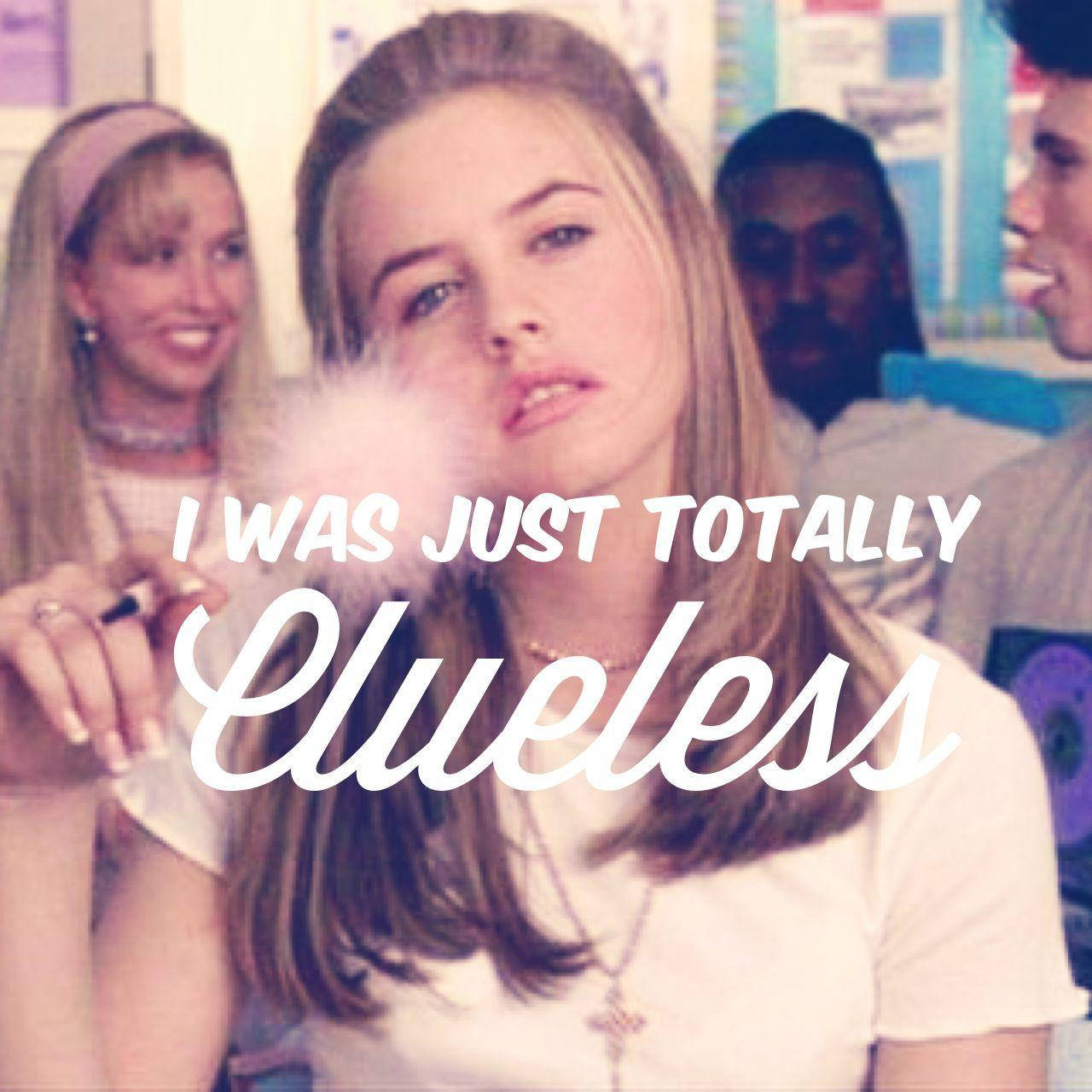 Film Clueless Girl With Fluffy Pen Background