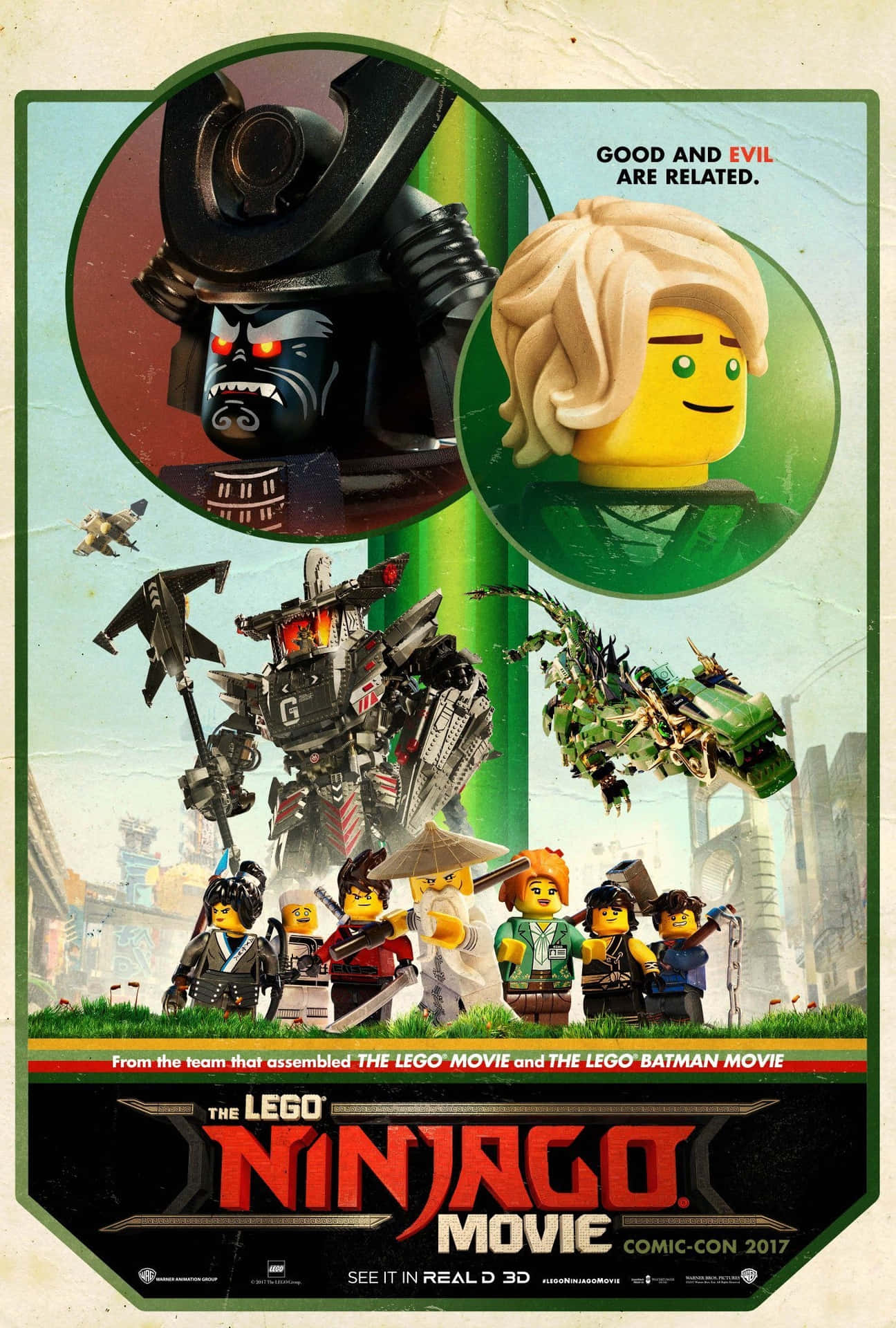 Film Poster Of The Lego Ninjago Movie