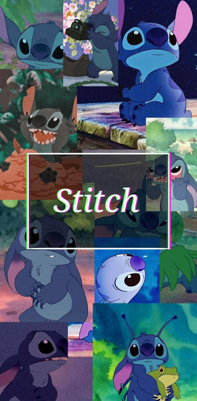 Film Screenshots Of Stitch Collage Background