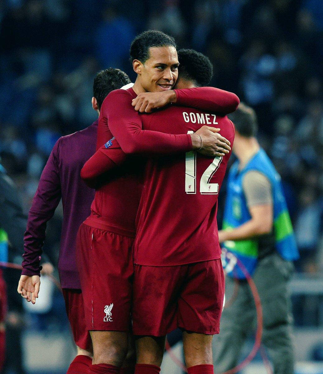 Filtered Joe Gomez Virgil Van Dijk Hug