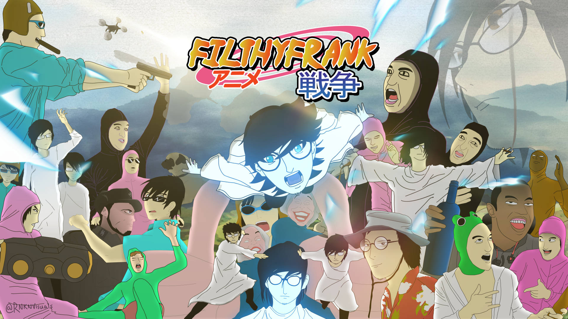 Filthy Frank As An Anime Background