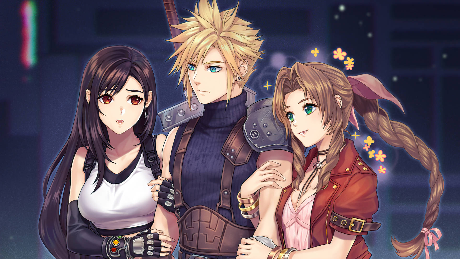 Final Fantasy 7 Anime Art Background