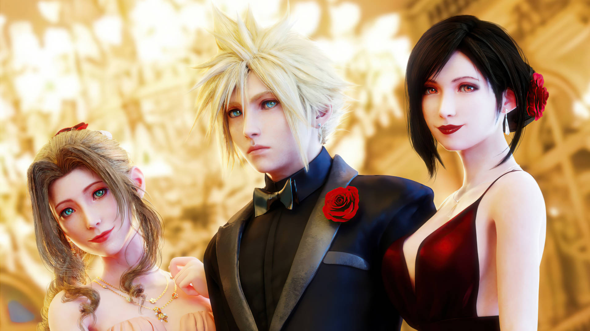 Final Fantasy 7 Formal Outfits Background