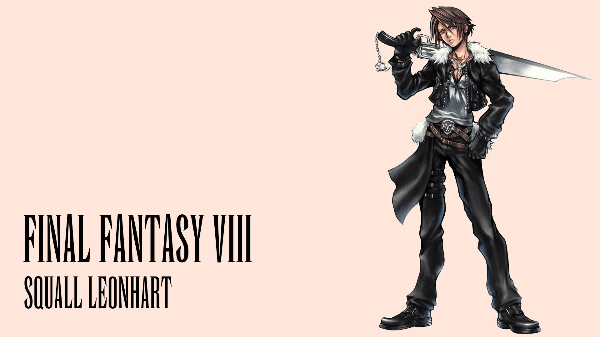 Final Fantasy 8 Squall Art Background