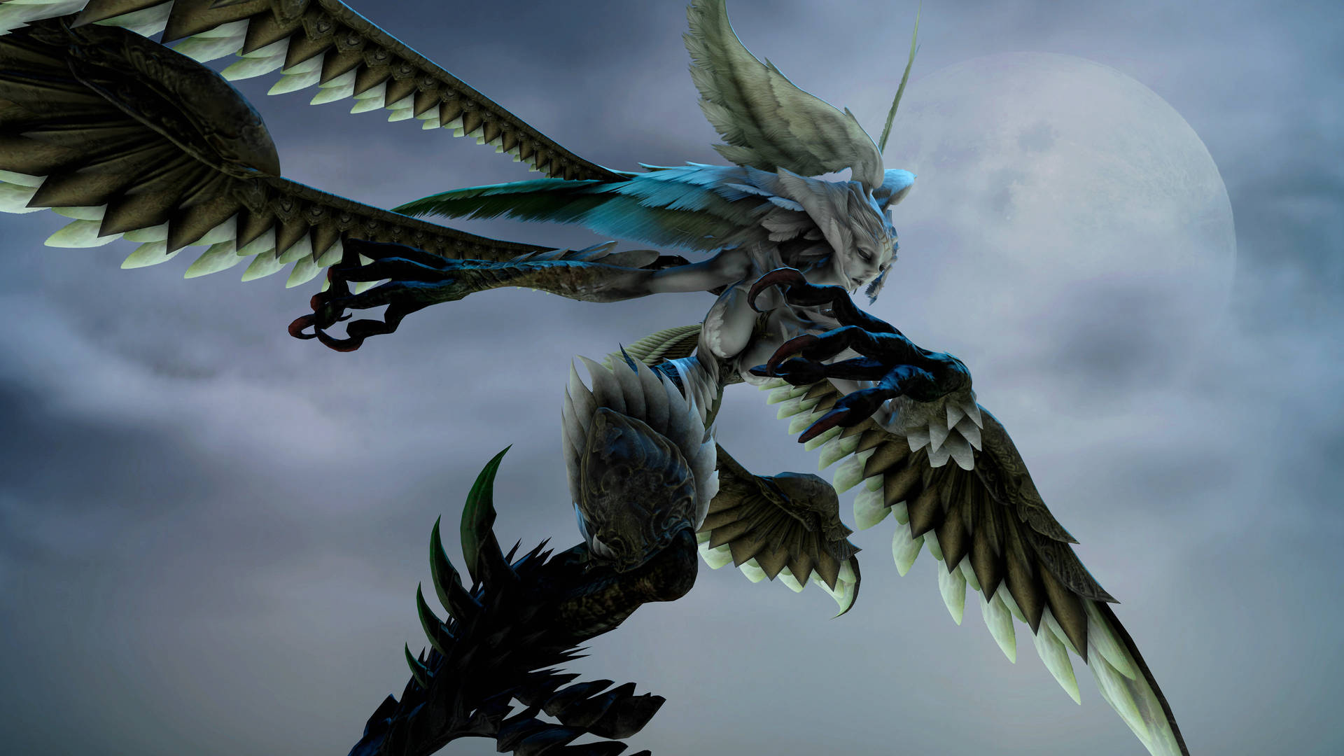 Final Fantasy Garuda Mid-flight