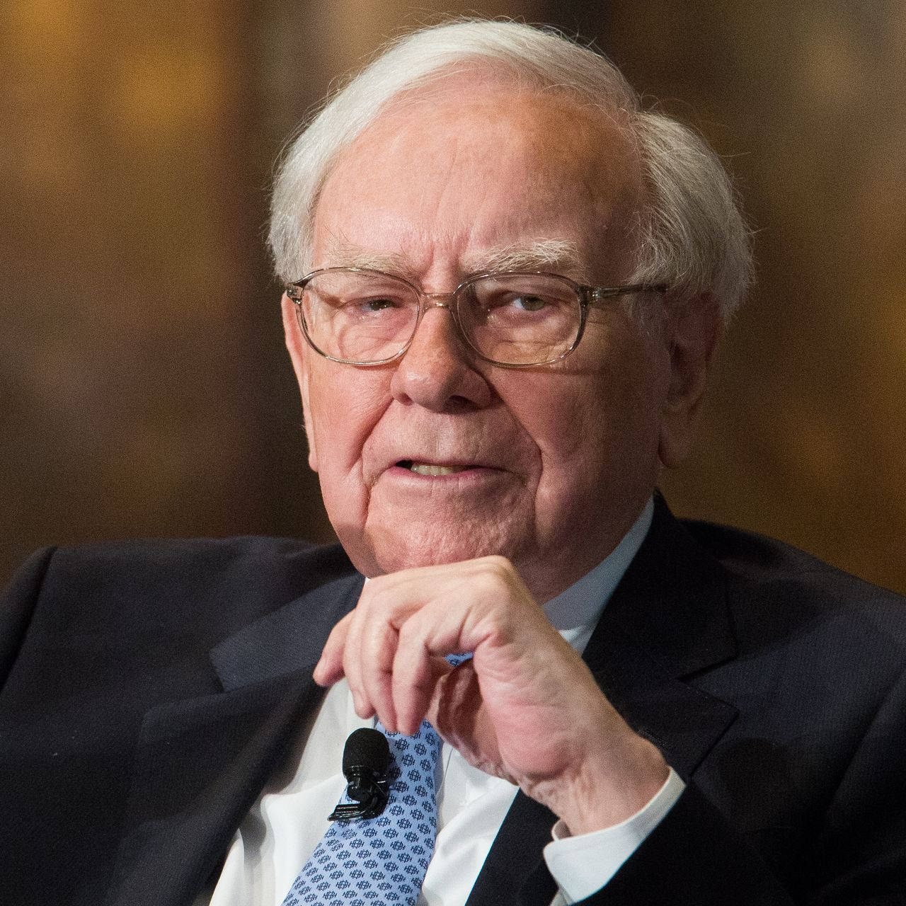 Financial Titan, Warren Buffett, In A Moment Of Serious Contemplation