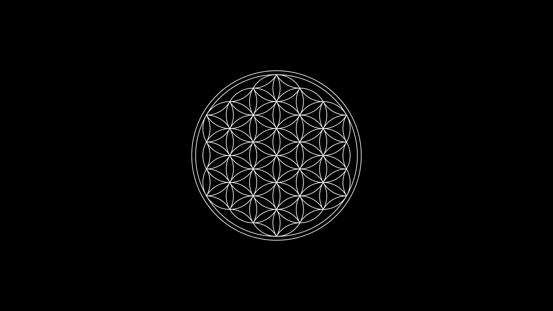 Find Balance And Harmony In The Sacred Flower Of Life Background