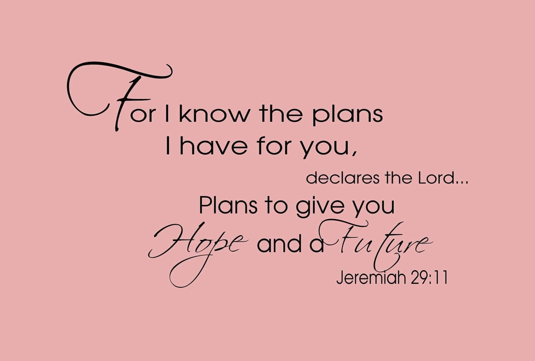 Find Hope In Jeremiah 2911.