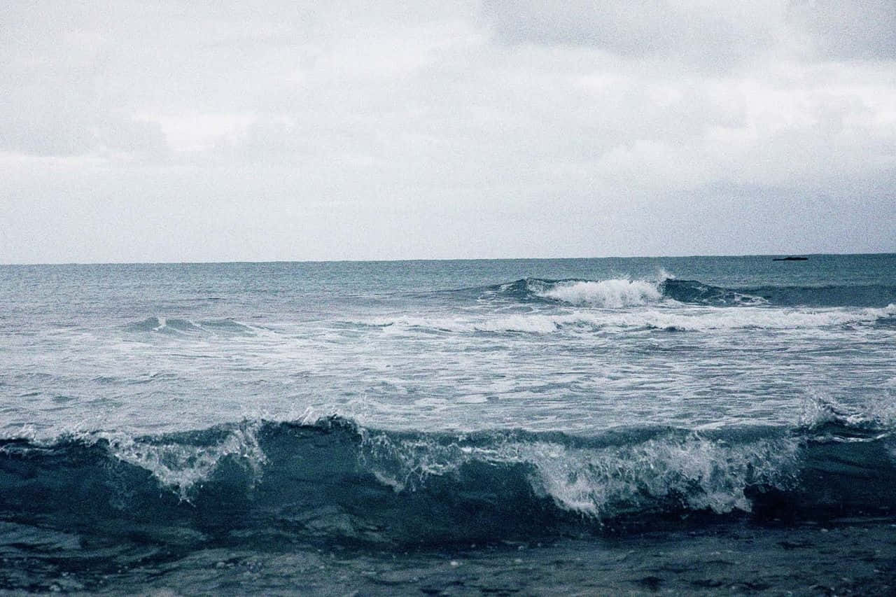 “find Mental Peace And Tranquility On The Beach.” Background