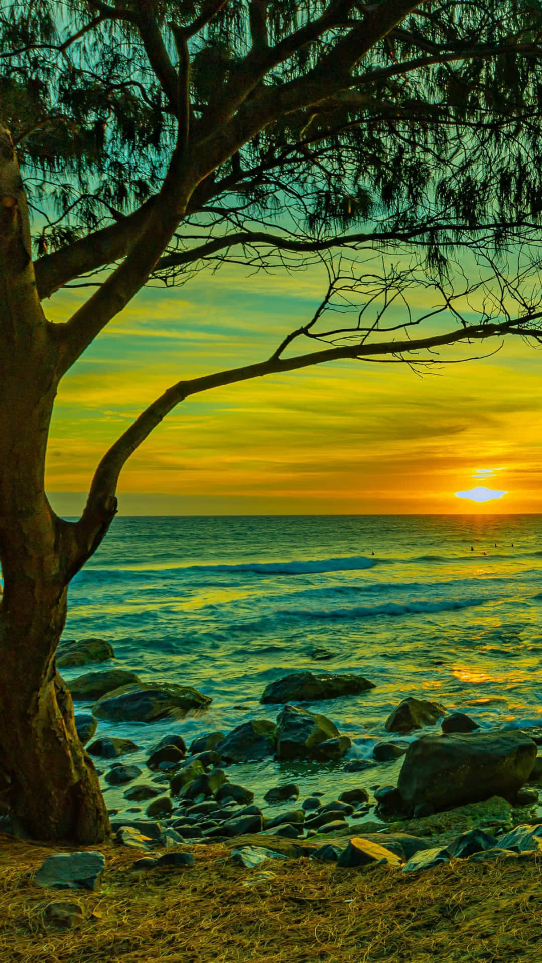 Find Peace And Relaxation Walking Along The Shores Of This Stunning Hi-res Beach. Background