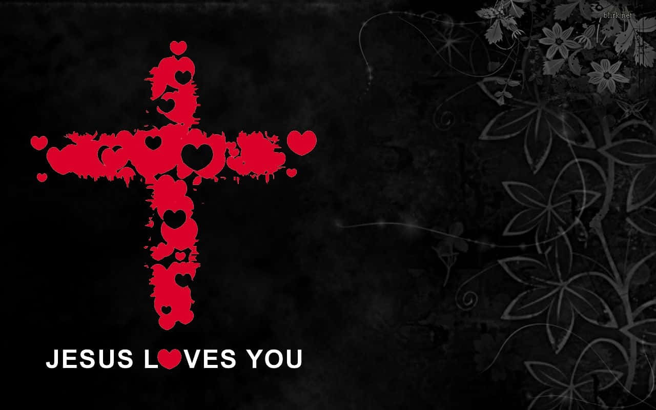 Find Peace In Knowing That Jesus Loves You. Background