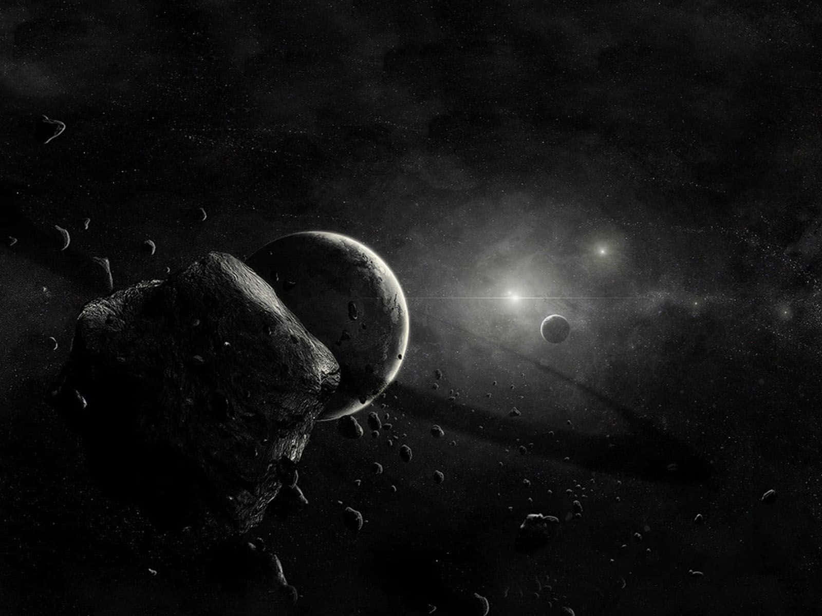 Find Solace In The Beauty Of A Vast Black Space Background