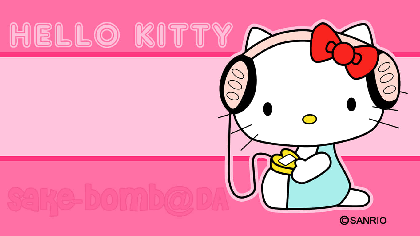 Find The Cutest Computer Around With Hello Kitty Pc Background
