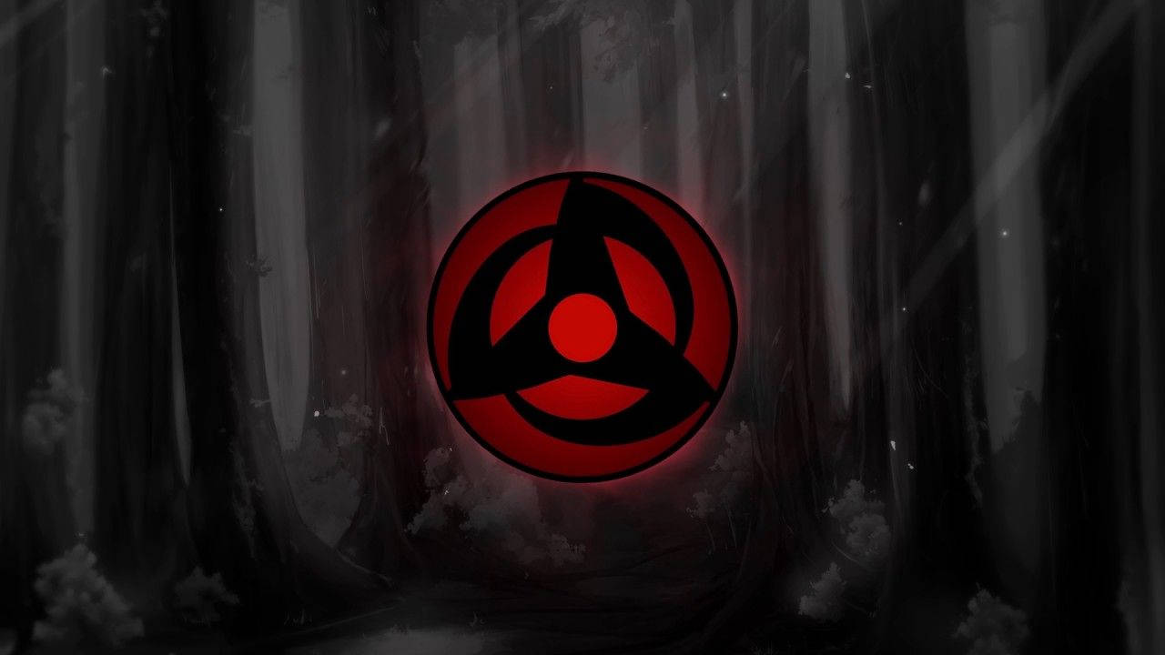 Find Your Power Of The Sharingan In The Depths Of The Forest Background