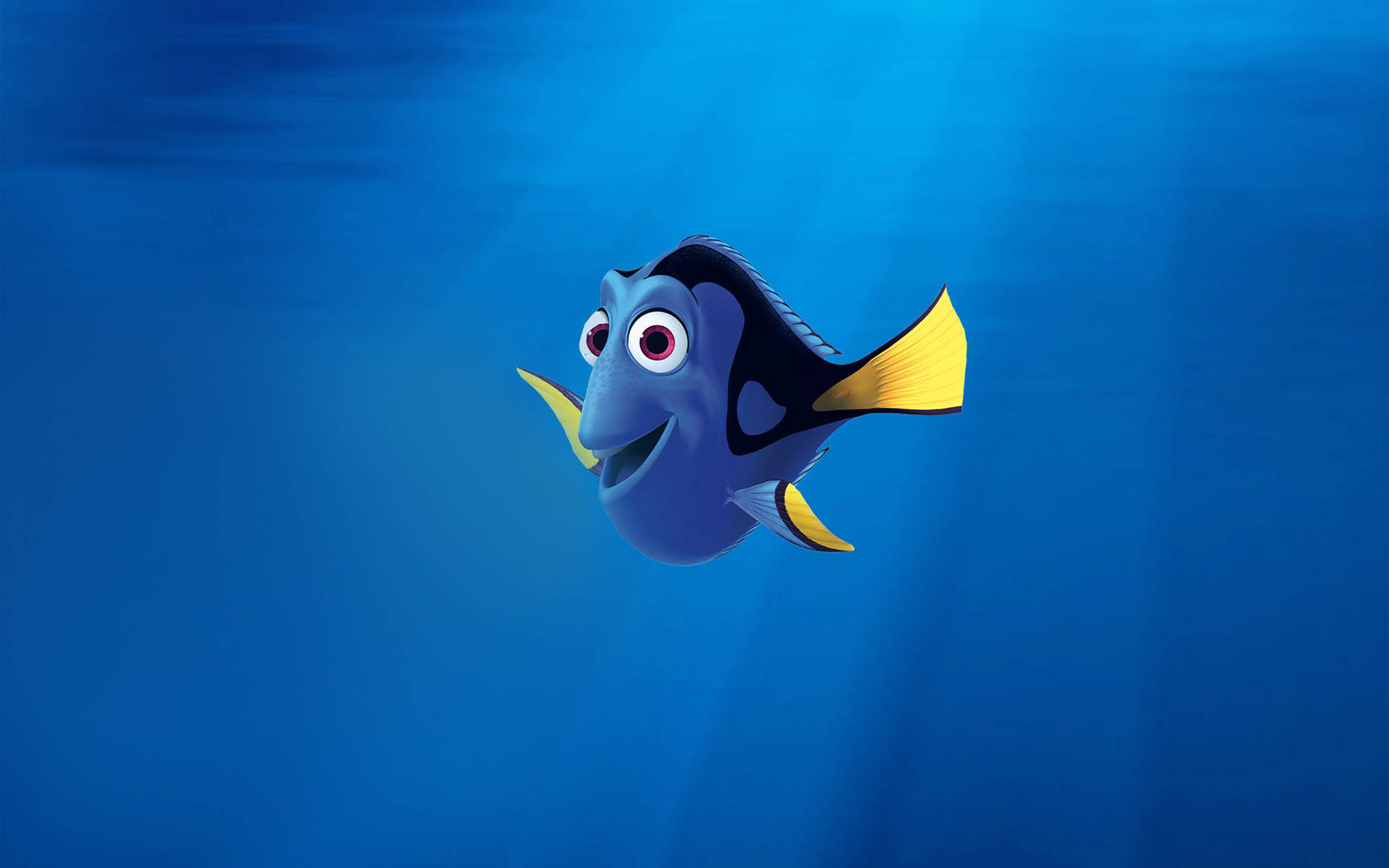 Finding Dory In Crystal Blue Background Background