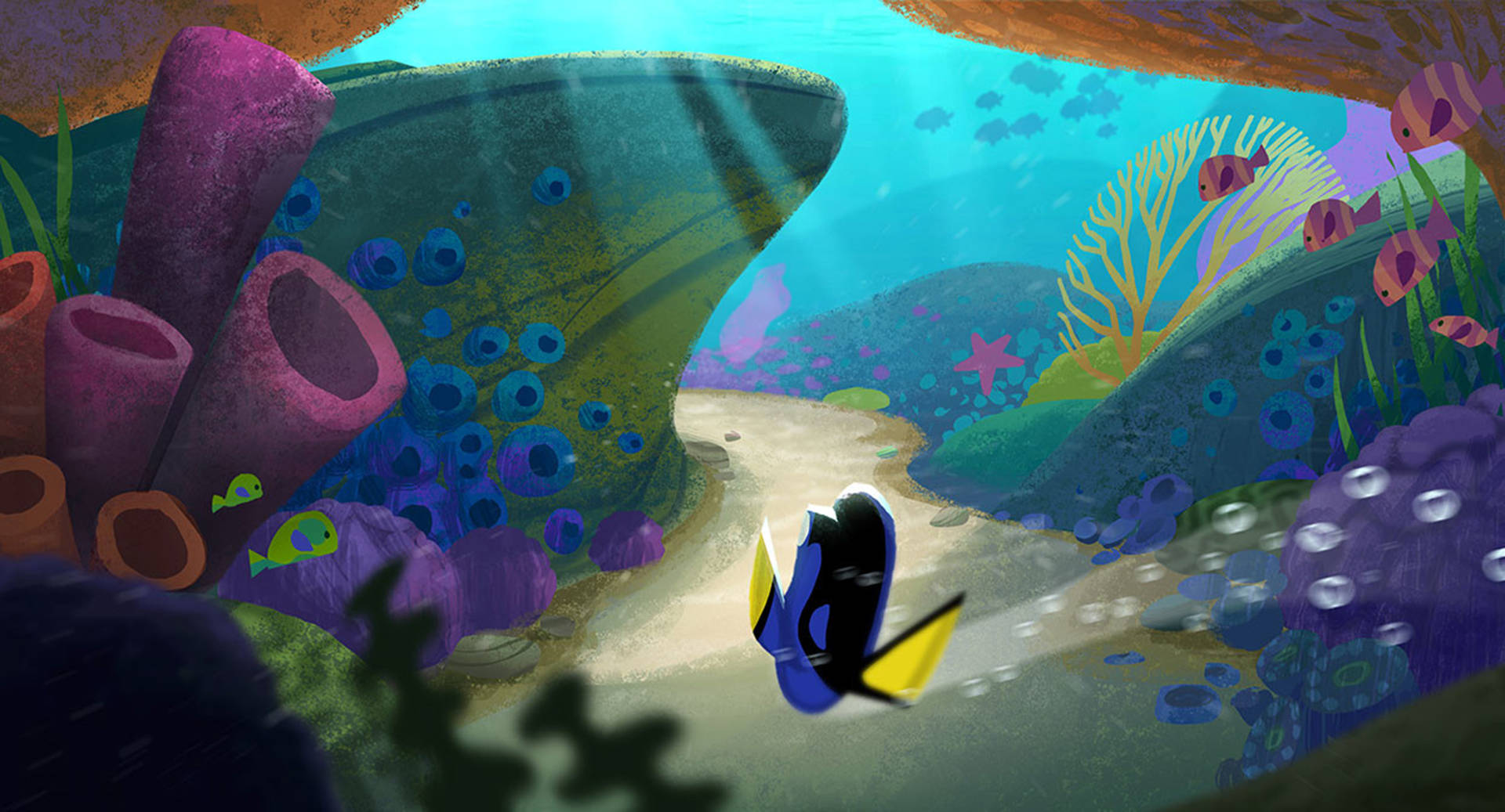 Finding Dory Intro Concept Art Background
