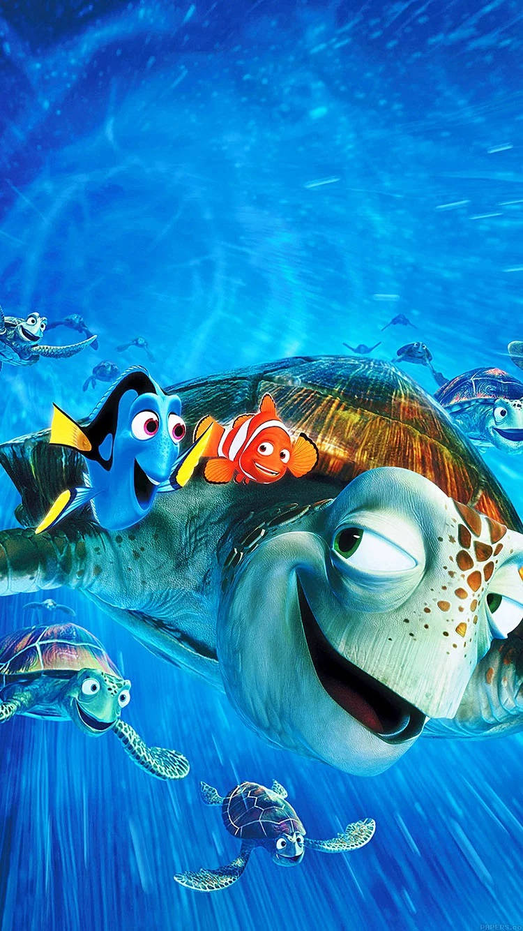 Finding Nemo Cast Disney Iphone Background