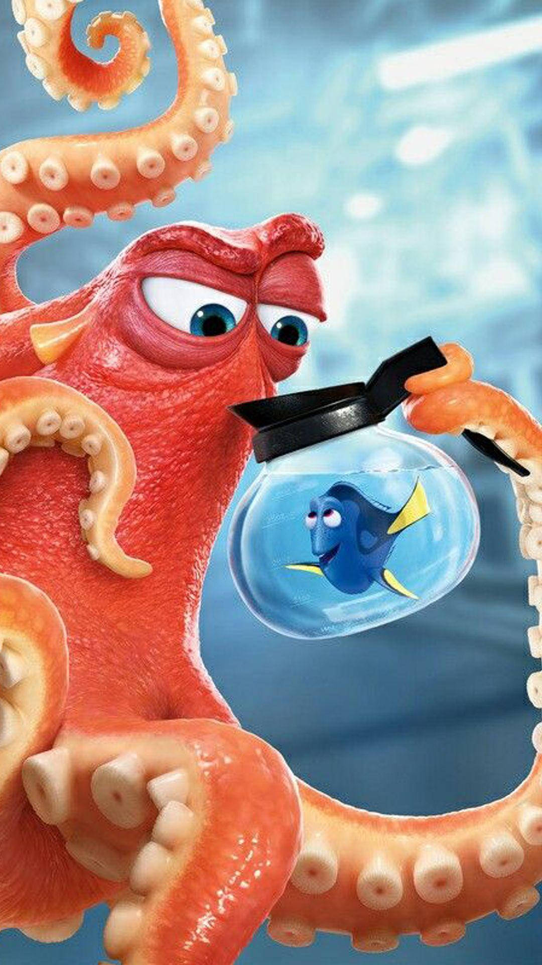 Finding Nemo Dory In Coffee Pot Background