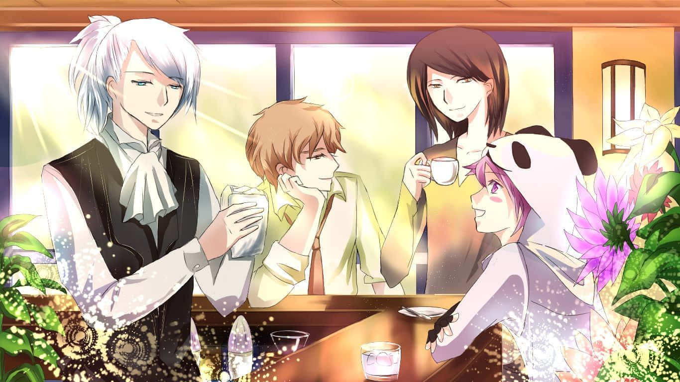 Finding Your Focus In An Anime Café. Background