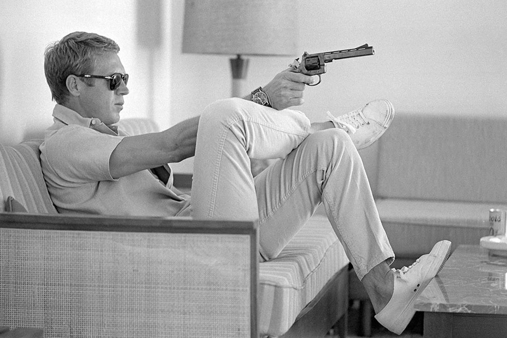 Fine American Actor Steve Mcqueen 1963 Portrait