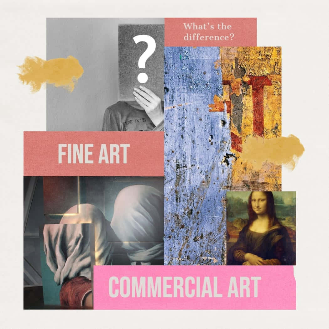 Fine Art Versus Commercial Art Background