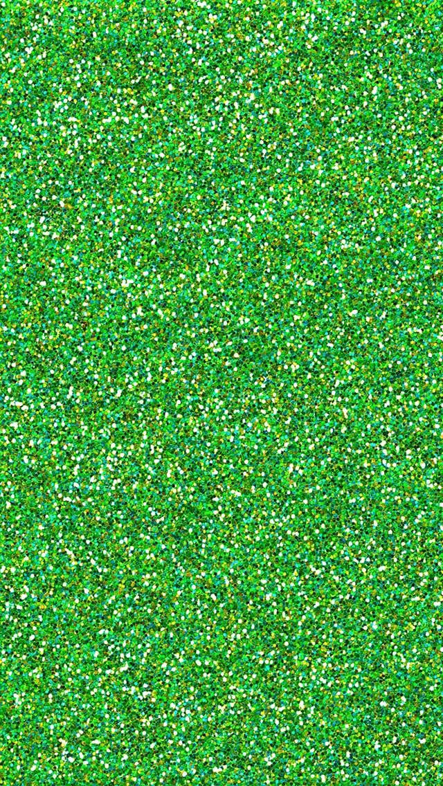 Fine Green Glitter Sparkle Iphone Background