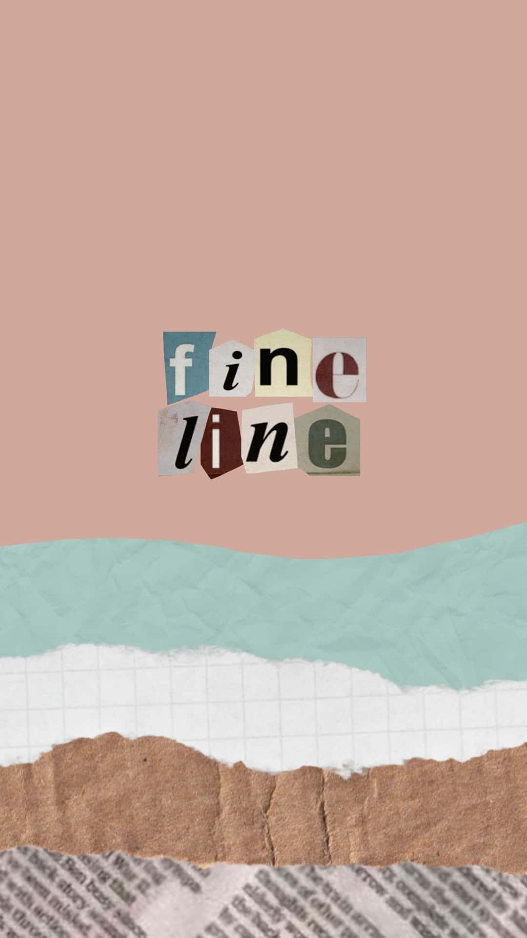 Fine Line Collage Artwork Background