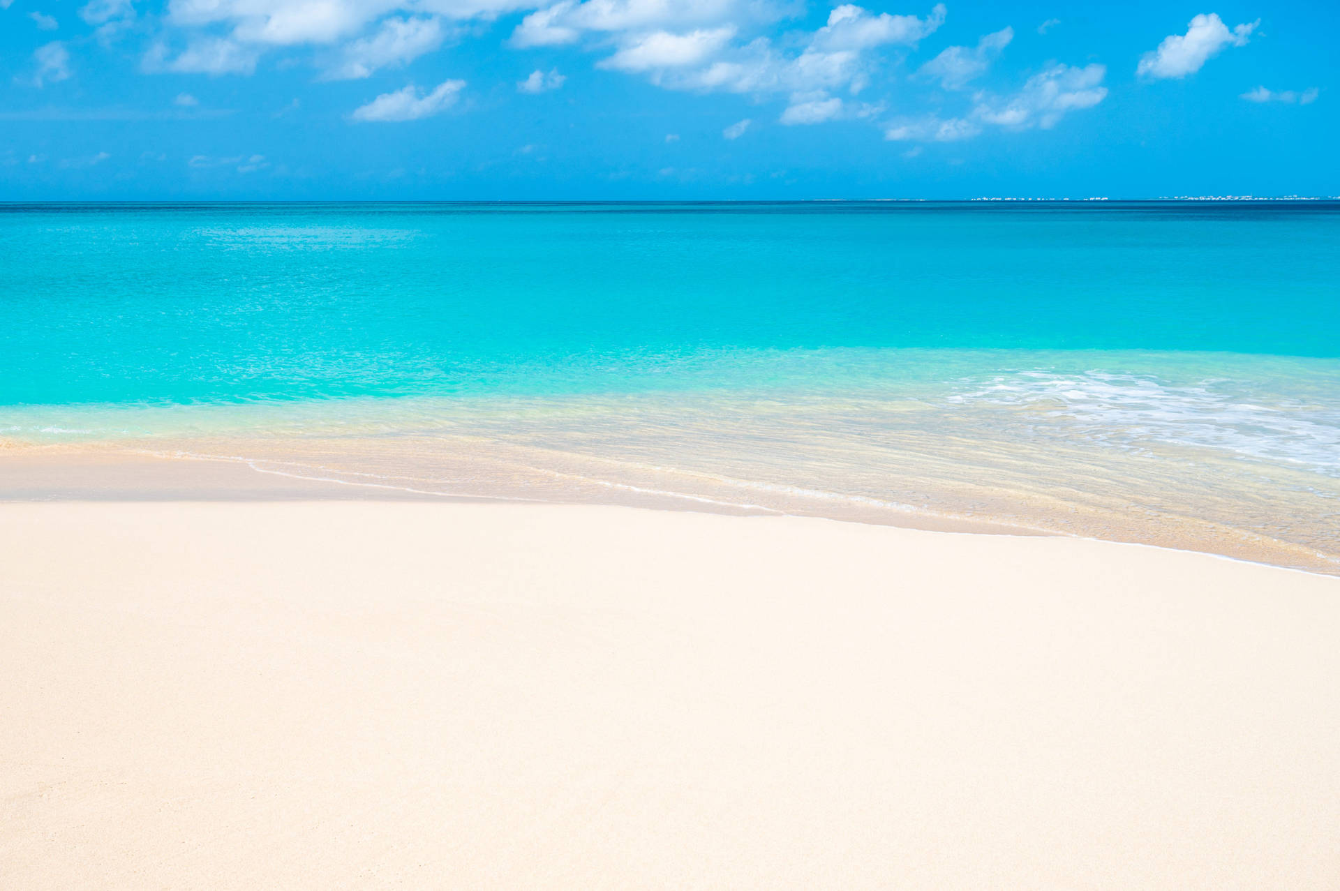 Fine Smooth Sand In Sint Maarten Background