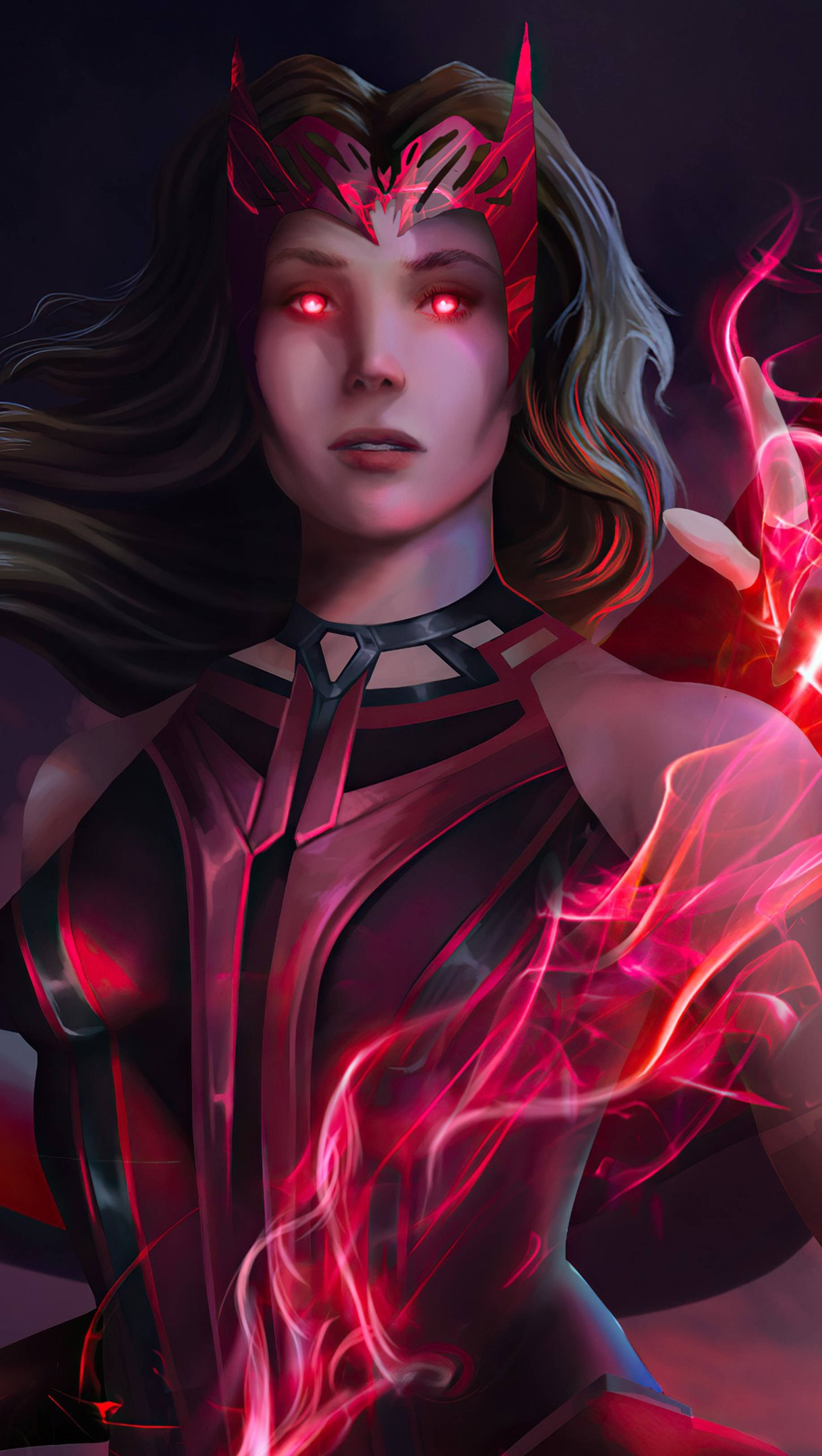Finely Rendered Wanda Vision Art In 4k Resolution Background