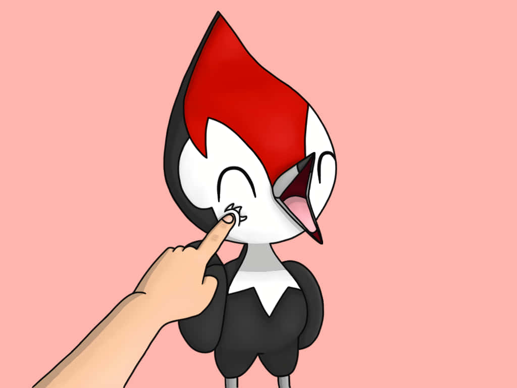 Finger Poking Pikipek Background