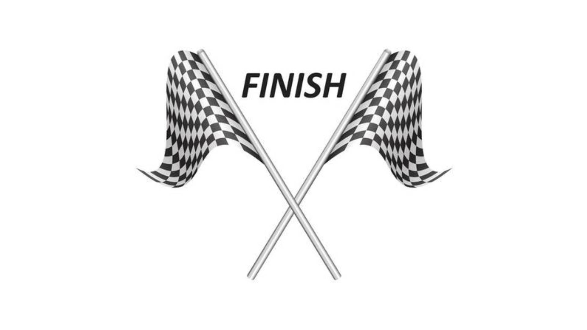 Finish Crossed Checkered Flags Background
