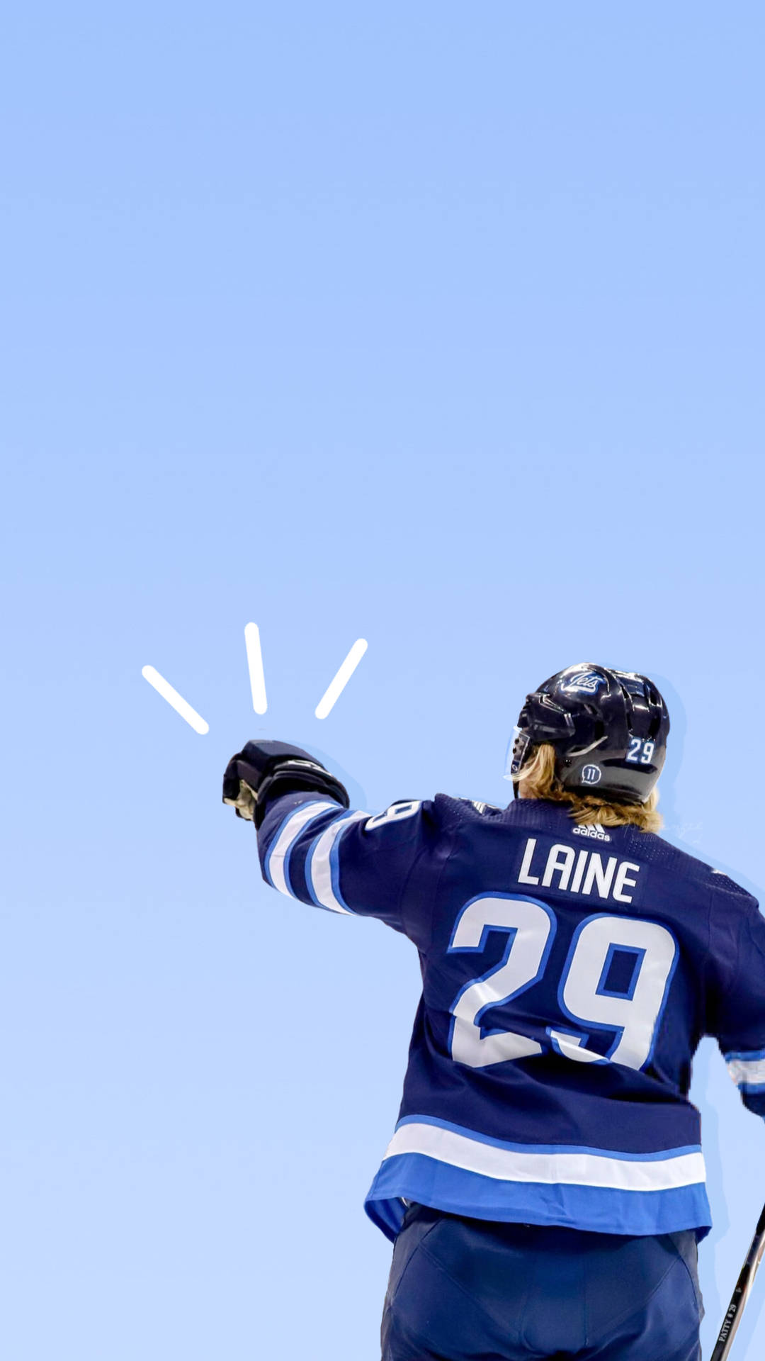 Finnish Player Patrik Laine Vector Art