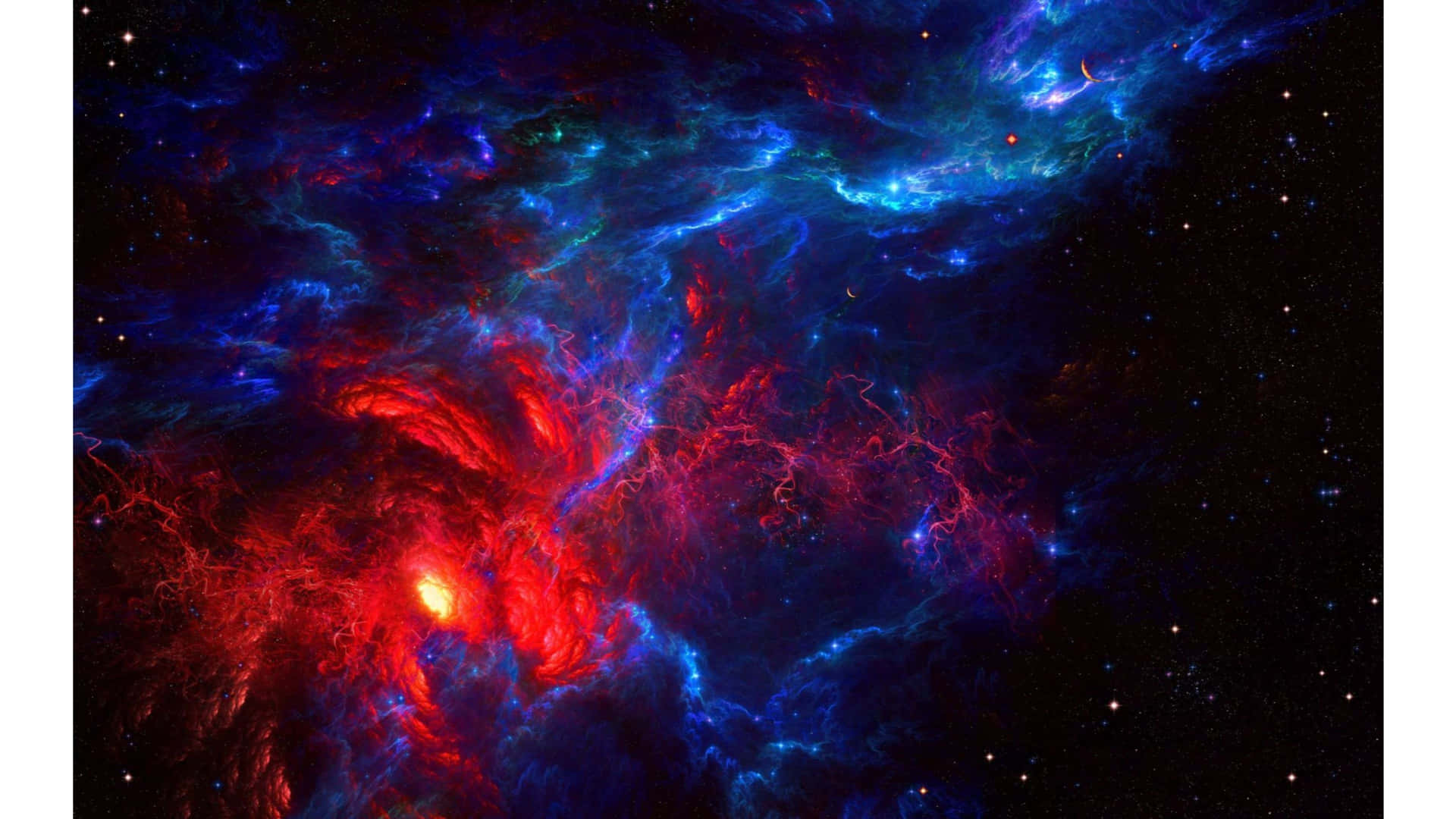 Fire Deep Space Hd Background