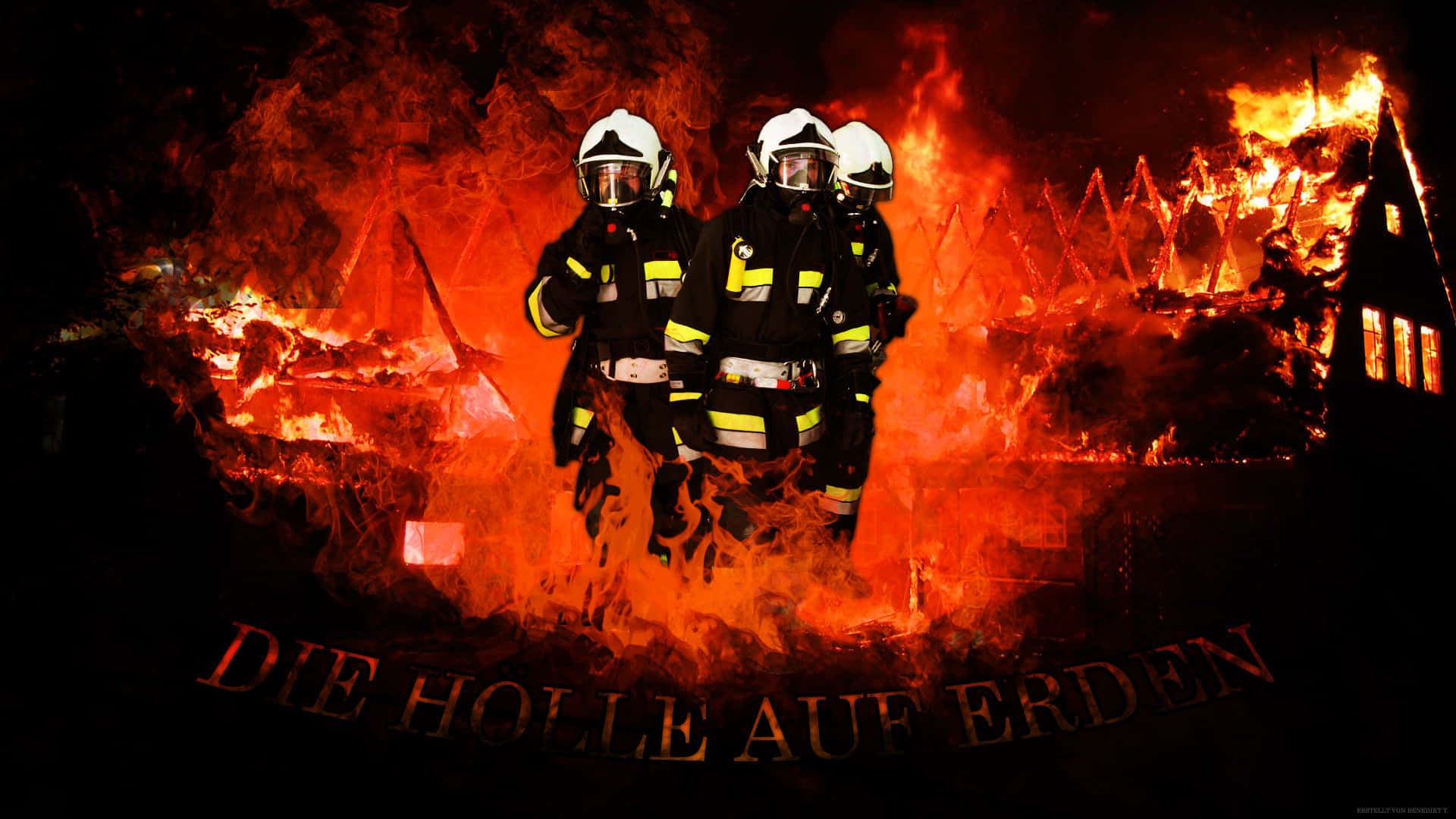 Fire Department Aesthetic Poster Background