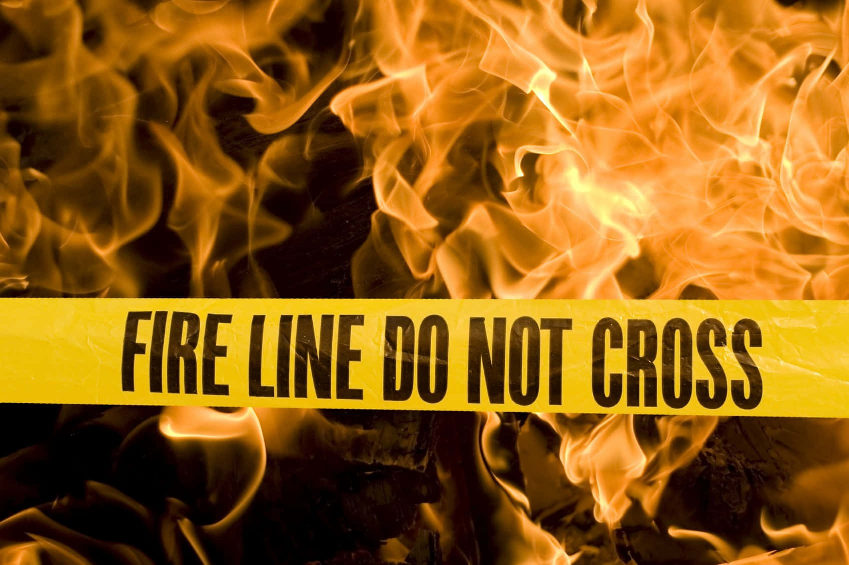 Fire Department Fire Line Tape Background