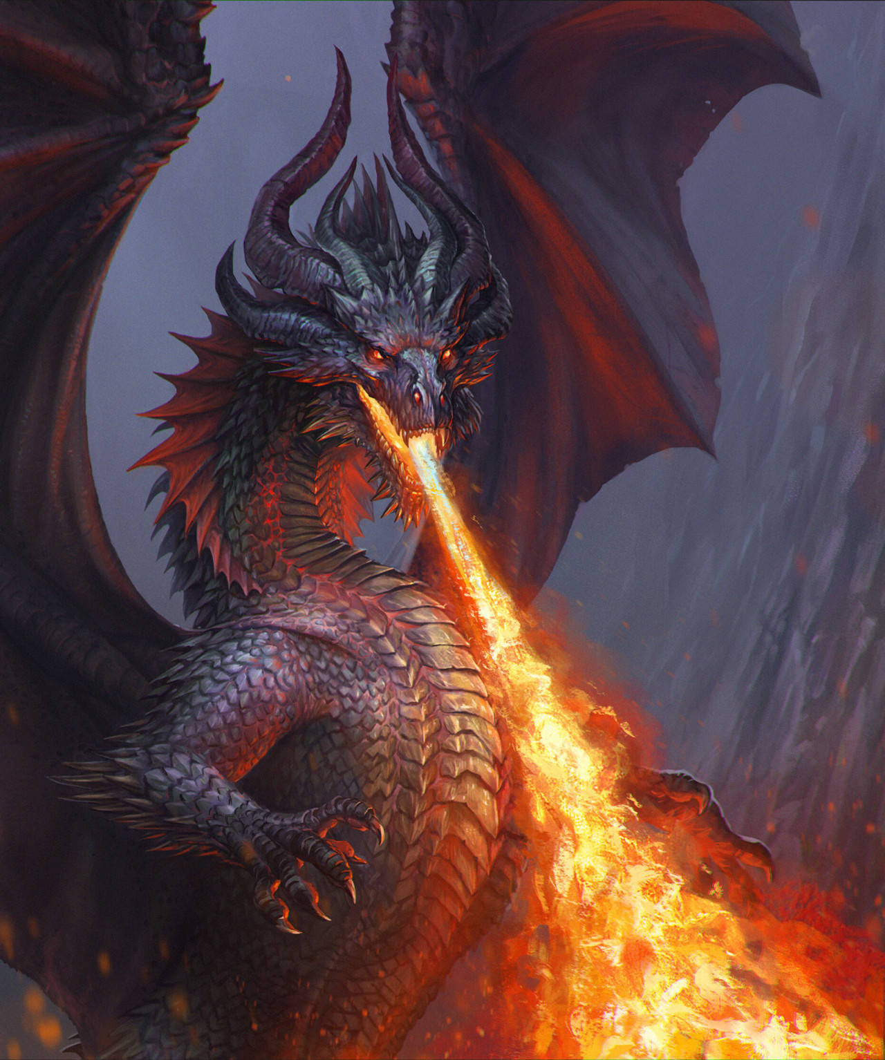 Fire Dragon With Blaze