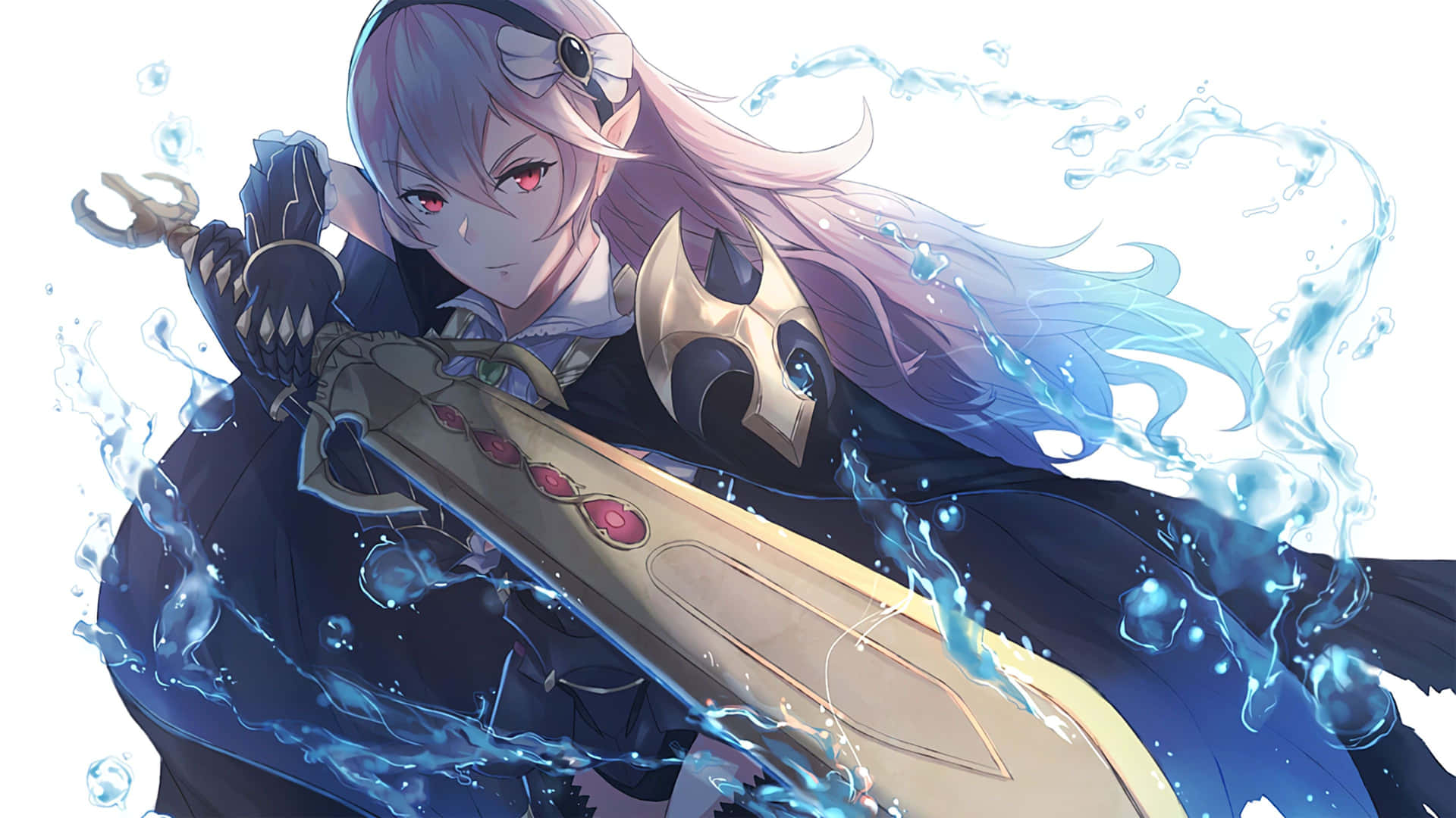 Fire Emblem Fates Pink Haired Warrior Background