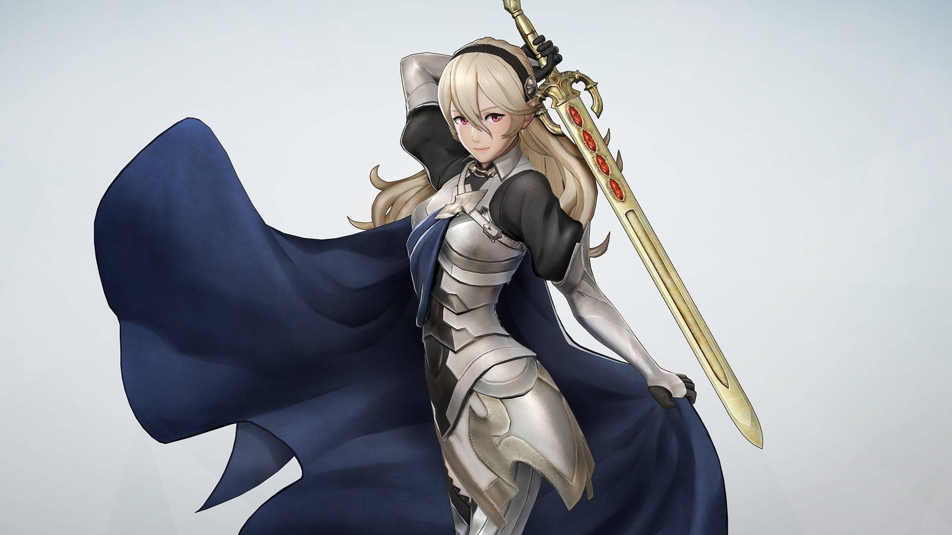 Fire Emblem Warriors Corrin With Gold Sword Background