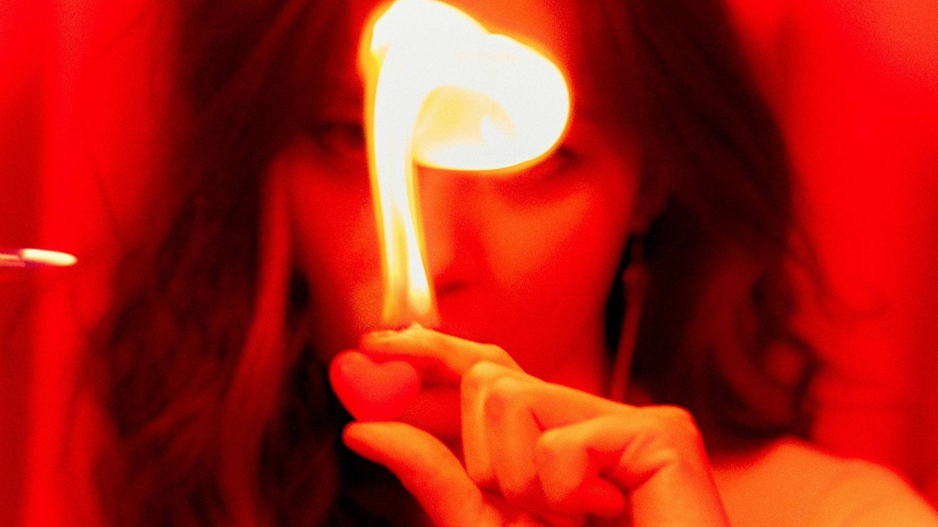 Fire Girl With Flaming Finger
