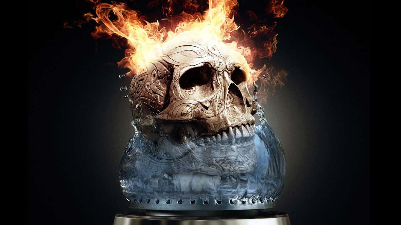 Fire Skull And Ice