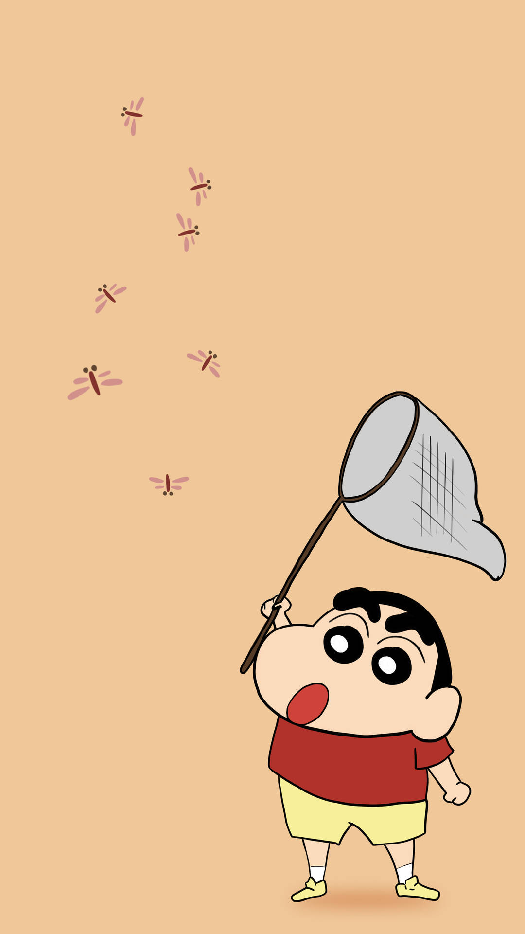 Firefly Catching Shin Chan Cartoon Background