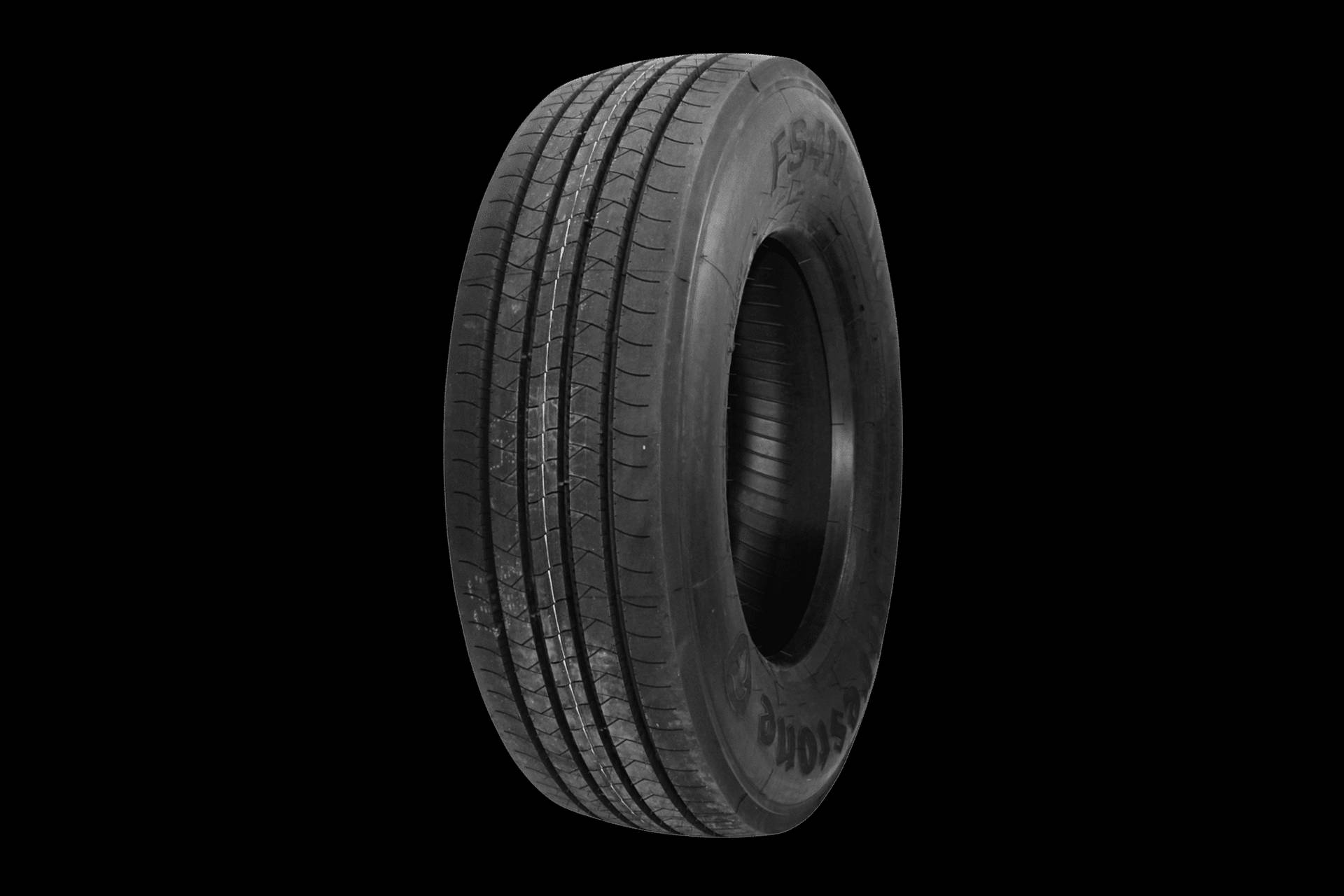 Firestone Black Tire With No Hubcap Background